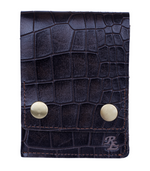 Load image into Gallery viewer, Rustic Leather Double Button Cut Edge Wallet
