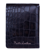 Load image into Gallery viewer, Rustic Leather Double Button Cut Edge Wallet
