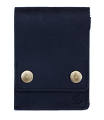Load image into Gallery viewer, Rustic Leather Oilpullup Double Button Cut Edge Wallet
