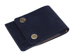 Load image into Gallery viewer, Rustic Leather Oilpullup Double Button Cut Edge Wallet
