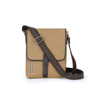 Load image into Gallery viewer, RL Meraki Waterproof Coated Canvas and Leather Sling Cross Body Bag - Walletsnbags
