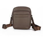 Load image into Gallery viewer, Rustic Leather Floater Grain Natural Drymil Leather Sling Bag | YKK Zippers | 5 Pockets
