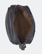 Load image into Gallery viewer, Rustic Leather Floater Grain Natural Drymil Leather Sling Bag | YKK Zippers | 5 Pockets
