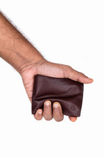 Load image into Gallery viewer, Rustic Leather Sleek Leather Lined Wallet | Nappa Leather Slim Bifold for Men
