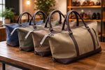 Load image into Gallery viewer, Travel in Style Milano Canvas Duffle Bag – Your Perfect Companion for Business, Travel - Walletsnbags
