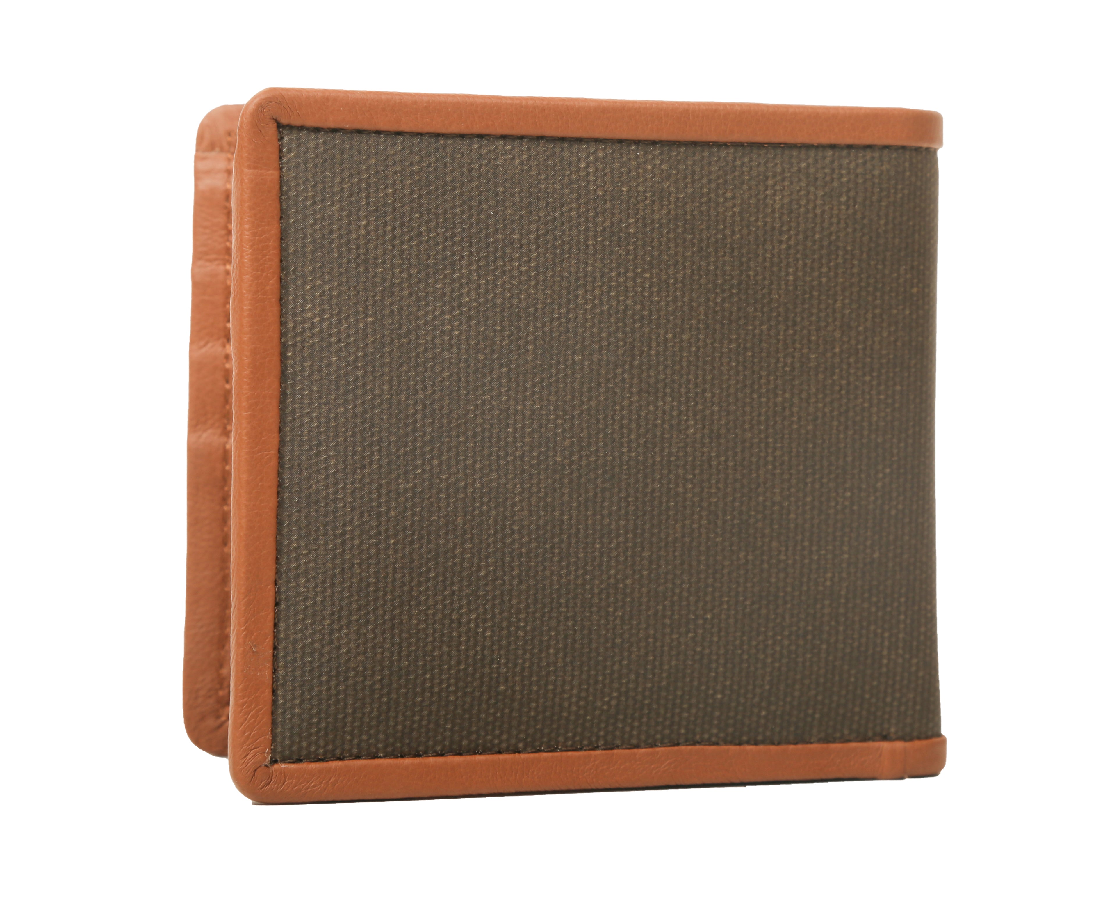 Epoch Coated Canvas Genuine Leather Mens Wallet - [walletsnbags_name]