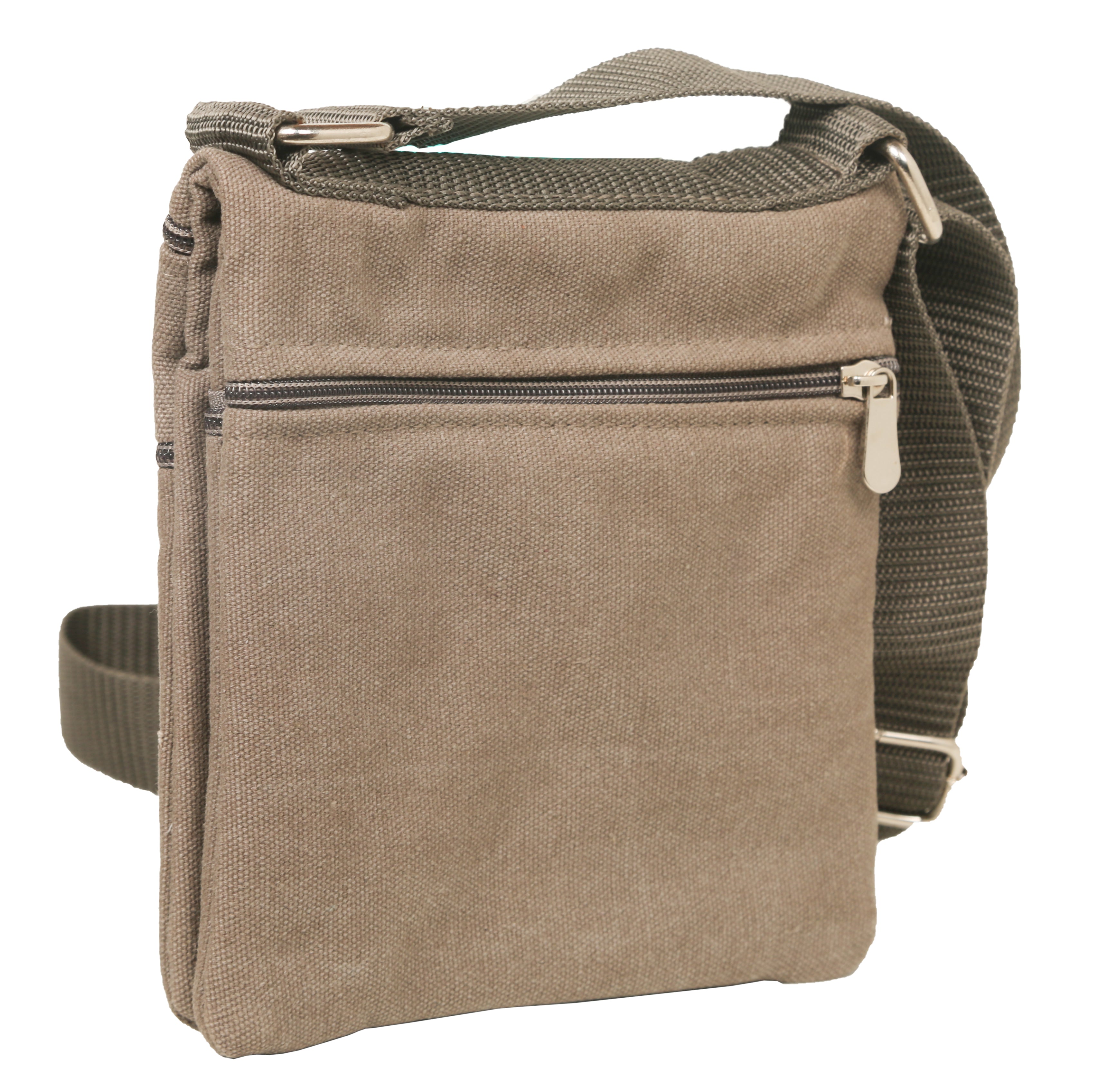Waxed canvas sling bag / fanny pack / chest bag with leather shoulder strap  | Treesizeverse