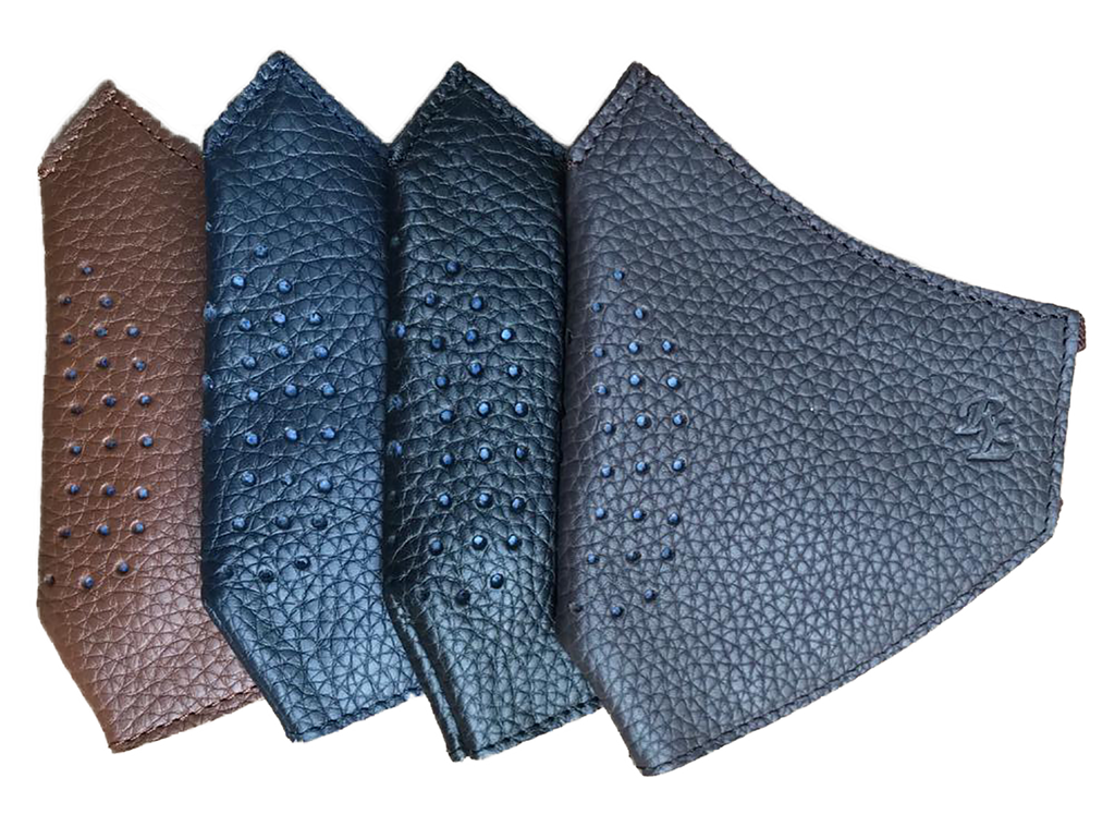 RL 81 Floater Leather Face Mask for anti pollution/anti dust /Biker outdoor With Changeable anti bacterial Filters - Qty 1 pc - [walletsnbags_name]